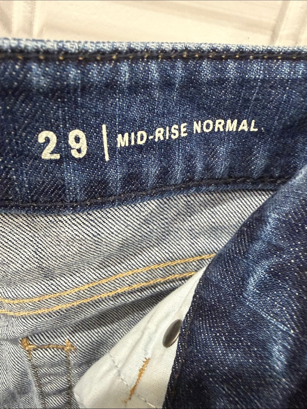 NWOT The Normal Brand Women's Straight Leg Indigo Jeans - Picture 5 of 6